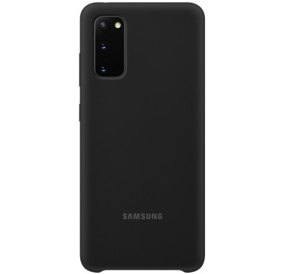 Husa Silicone Cover pentru Samsung Galaxy S20, Black