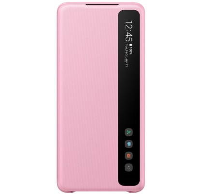 Husa Clear View Cover Samsung Galaxy S20+, Pink