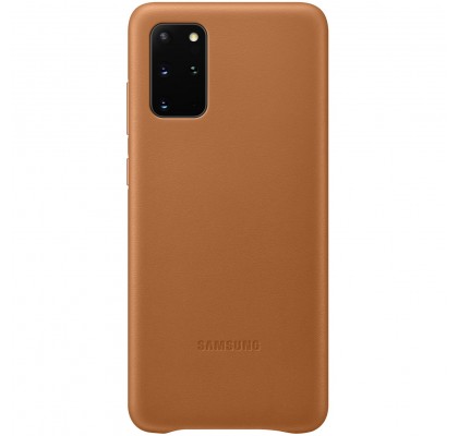 Husa Leather Cover pentru Samsung Galaxy S20+, Brown