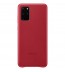 Husa Leather Cover pentru Samsung Galaxy S20+, Red