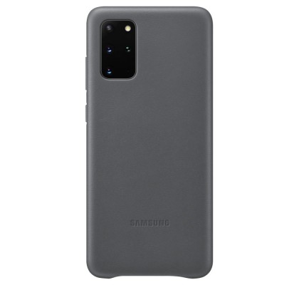 Husa Leather Cover pentru Samsung Galaxy S20+, Gray