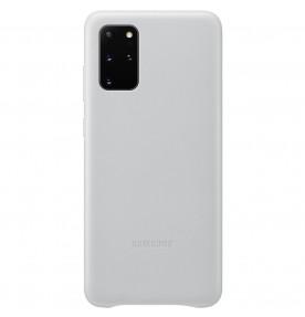 Husa Leather Cover pentru Samsung Galaxy S20+, Light Gray
