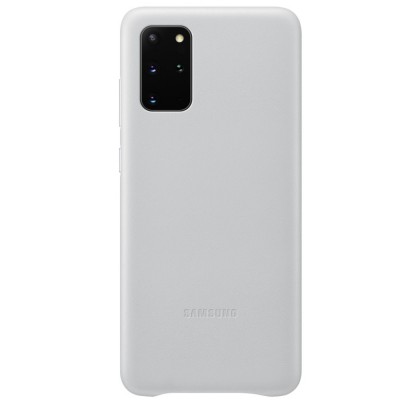 Husa Leather Cover pentru Samsung Galaxy S20+, Light Gray