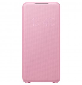 Husa LED View Cover pentru Samsung Galaxy S20+, Pink