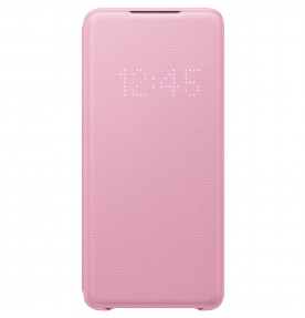 Husa LED View Cover pentru Samsung Galaxy S20+, Pink