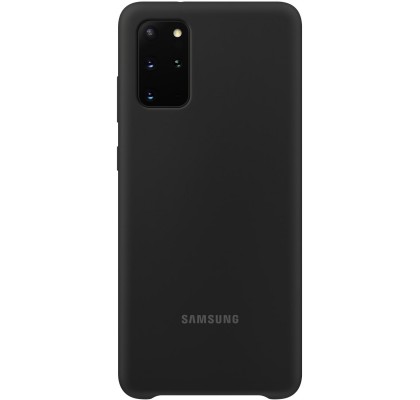 Husa Silicone Cover pentru Samsung Galaxy S20+, Black