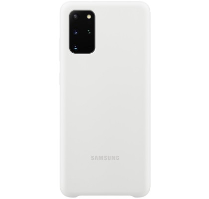 Husa Silicone Cover pentru Samsung Galaxy S20+, White