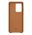 Husa Leather Cover pentru Samsung Galaxy S20 Ultra, Brown