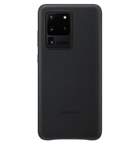 Husa Leather Cover pentru Samsung Galaxy S20 Ultra, Black