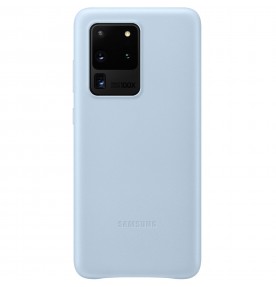 Husa Leather Cover pentru Samsung Galaxy S20 Ultra, Blue