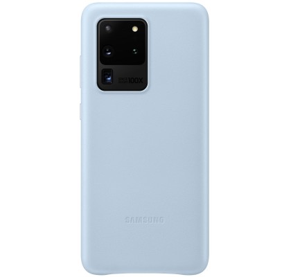 Husa Leather Cover pentru Samsung Galaxy S20 Ultra, Blue