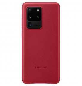 Husa Leather Cover pentru Samsung Galaxy S20 Ultra, Red