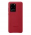 Husa Leather Cover pentru Samsung Galaxy S20 Ultra, Red