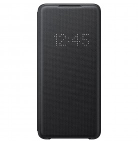Husa LED View Cover pentru Samsung Galaxy S20 Ultra, Black