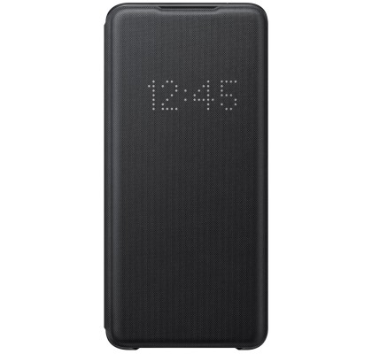 Husa LED View Cover pentru Samsung Galaxy S20 Ultra, Black