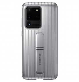 Husa Protective Standing Cover Samsung Galaxy S20 Ultra, Silver