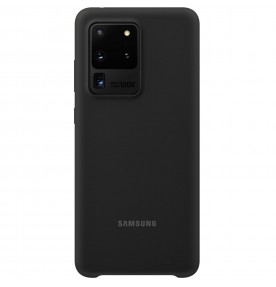 Husa Silicone Cover pentru Samsung Galaxy S20 Ultra, Black