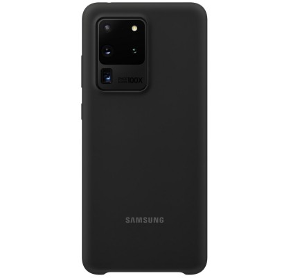 Husa Silicone Cover pentru Samsung Galaxy S20 Ultra, Black