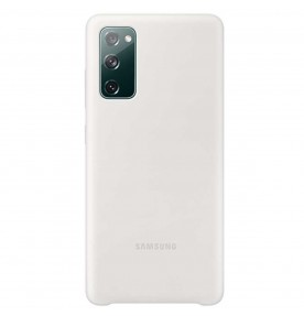 Husa Silicone Cover pentru Samsung Galaxy S20 FE, White