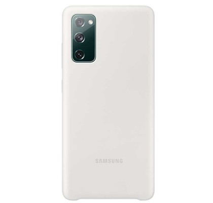 Husa Silicone Cover pentru Samsung Galaxy S20 FE, White