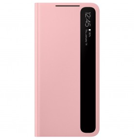 Husa Clear View Cover Samsung Galaxy S21, Pink