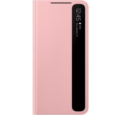 Husa Clear View Cover Samsung Galaxy S21, Pink