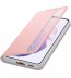 Husa Clear View Cover Samsung Galaxy S21, Pink