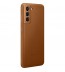 Husa Leather Cover pentru Samsung Galaxy S21, Brown