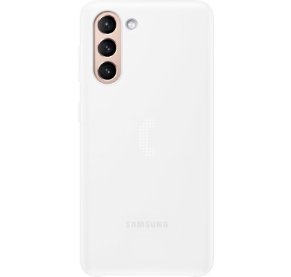 Husa LED Cover pentru Samsung Galaxy S21, White