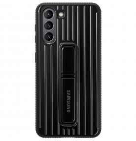 Husa Protective Standing Cover Samsung Galaxy S21, Black