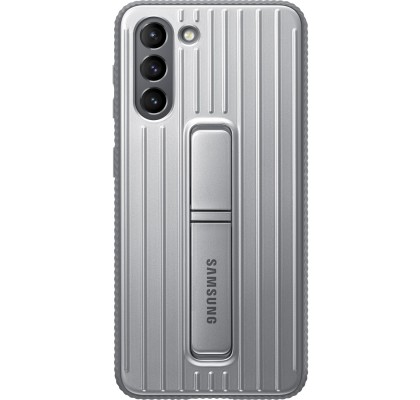 Husa Protective Standing Cover Samsung Galaxy S21, Light Gray