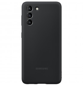 Husa Silicone Cover pentru Samsung Galaxy S21, Black
