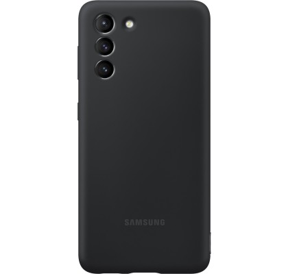 Husa Silicone Cover pentru Samsung Galaxy S21, Black