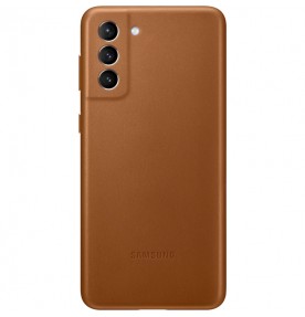 Husa Leather Cover pentru Samsung Galaxy S21+, Brown