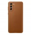 Husa Leather Cover pentru Samsung Galaxy S21+, Brown