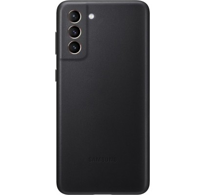 Husa Leather Cover pentru Samsung Galaxy S21+, Black