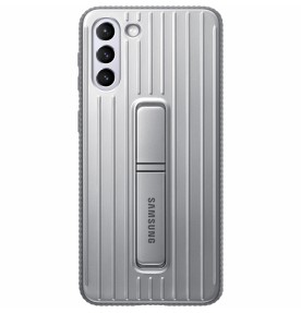 Husa Protective Standing Cover Samsung Galaxy S21+, Light Gray