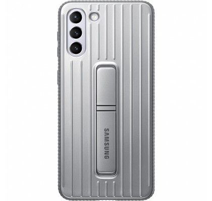 Husa Protective Standing Cover Samsung Galaxy S21+, Light Gray