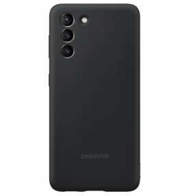 Husa Silicone Cover pentru Samsung Galaxy S21+, Black