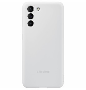 Husa Silicone Cover pentru Samsung Galaxy S21+, Light Gray