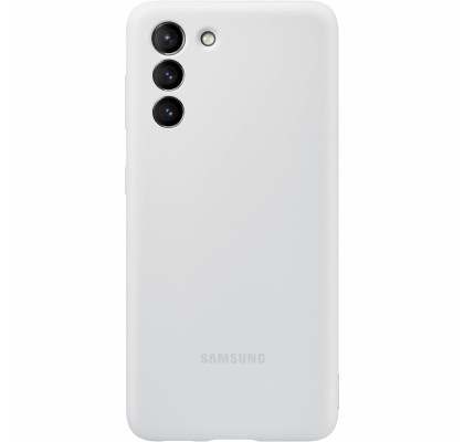 Husa Silicone Cover pentru Samsung Galaxy S21+, Light Gray