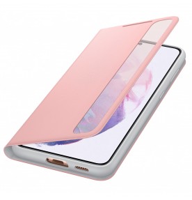 Husa Clear View Cover Samsung Galaxy S21 Plus, Pink