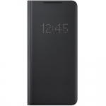 Husa LED View Cover pentru Samsung Galaxy S21 Ultra, Black