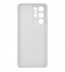 Husa Silicone Cover pentru Samsung Galaxy S21 Ultra, Light Gray