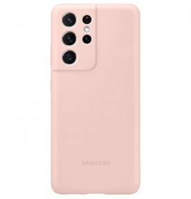 Husa Silicone Cover pentru Samsung Galaxy S21 Ultra, Pink