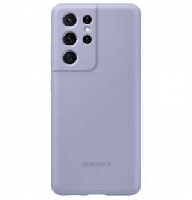 Husa Silicone Cover pentru Samsung Galaxy S21 Ultra, Violet