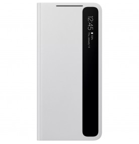 Husa Clear View Cover Samsung Galaxy S21 Ultra, Gray