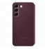 Husa Clear View Cover Samsung Galaxy S22, Burgundy