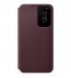 Husa Clear View Cover Samsung Galaxy S22, Burgundy