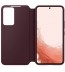 Husa Clear View Cover Samsung Galaxy S22, Burgundy